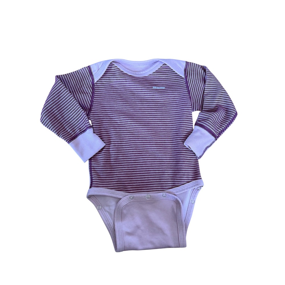 Patagonia baby capilene onesie pink long sleeve